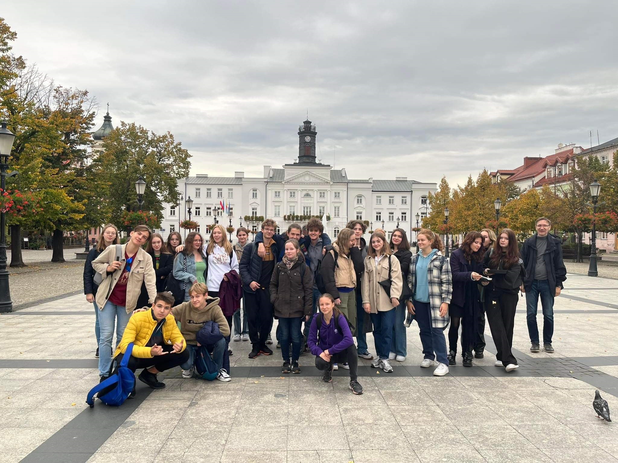 klasa 2B na rynku w Płocku, 05.10.2022